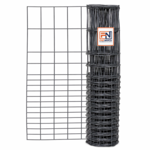 2' X 50' RABBIT GUARD. Enamel Coated Charcoal