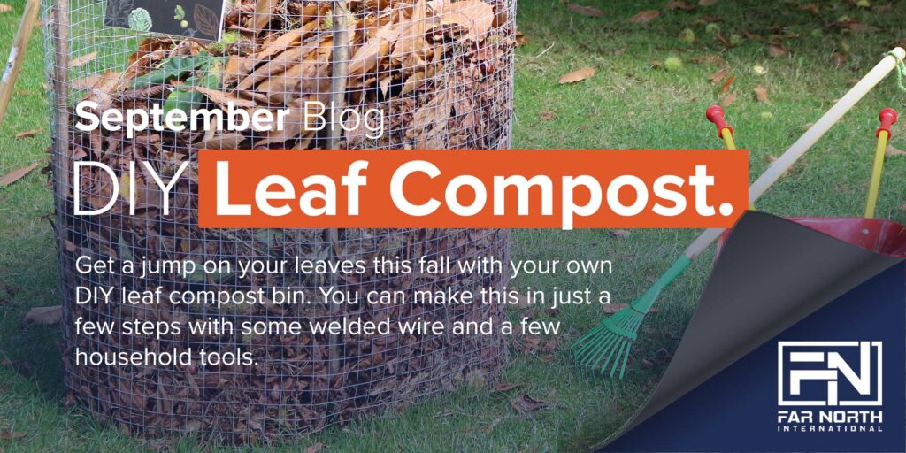 Create Your Own DIY Leaf Compost Bin Using Welded Wire 