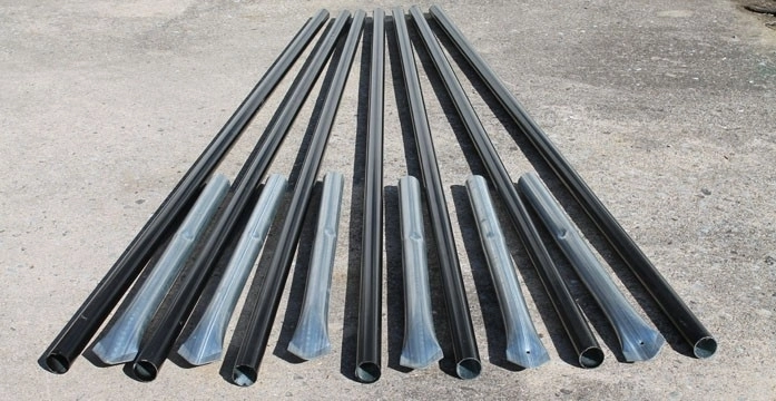 Tenax 1-5/8" Post Vinyl Coated w/ Sleeve and Cap 7pk