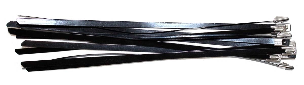 Tie- Stainless Steel Black Coated